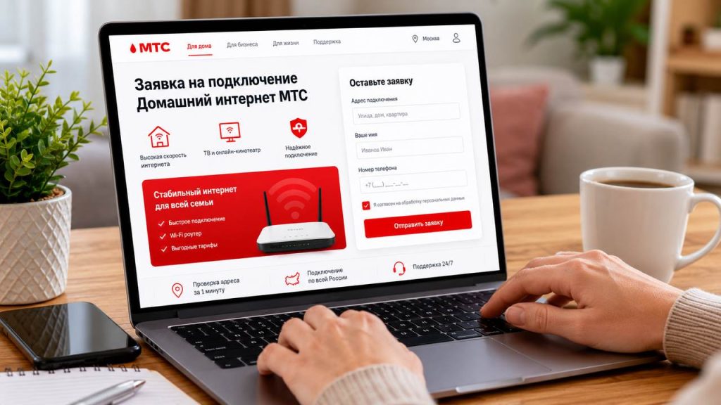 Заявка на подключение МТС
