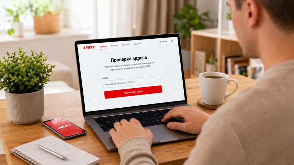 Проверка адреса для подключения МТС